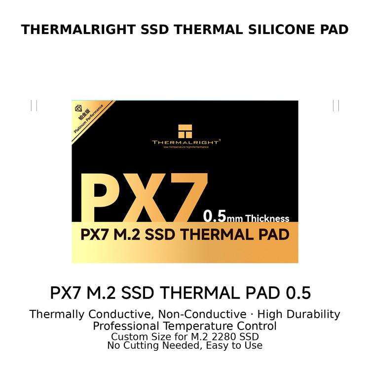 THERMALRIGHT PX7 M.2 SSD Thermal Silicone Pad, 0.5mm, 1mm, 1.5mm, 2mm