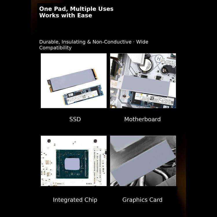 THERMALRIGHT PX7 M.2 SSD Thermal Silicone Pad, 0.5mm, 1mm, 1.5mm, 2mm