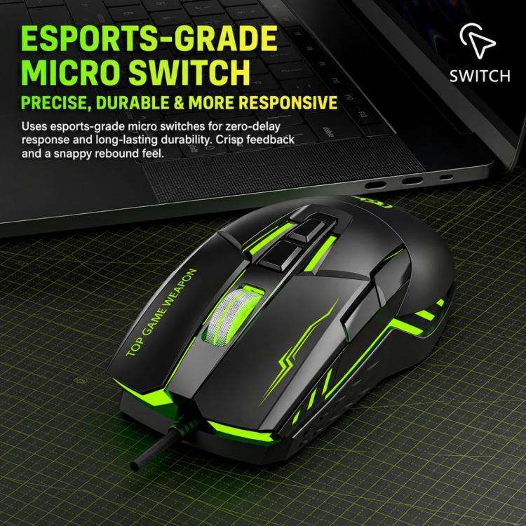 SHIPADOO G7 7D 8800DPI Gaming Colorful USB Wired Mouse