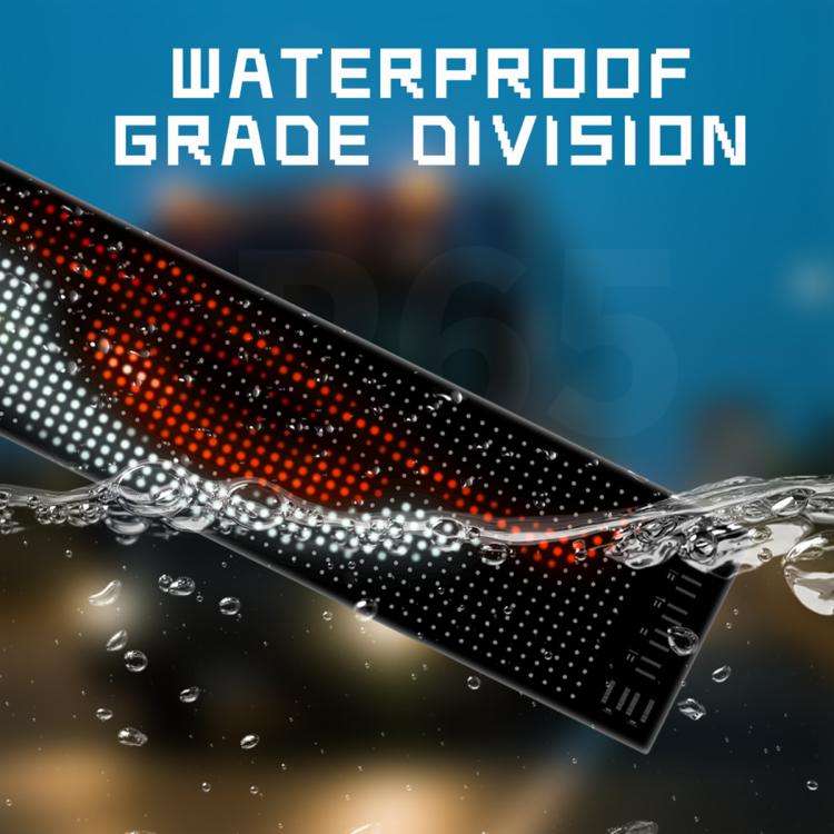 Demon Eye Car Ultra-Thin Waterproof LED Flexible Matrix Display Screen 2pcs, 16 x 32 USB set, 16 ...