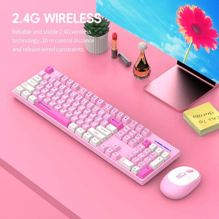 SHIPADOO W1060 2.4G 1600 DPI Wireless Keyboard Mouse Set