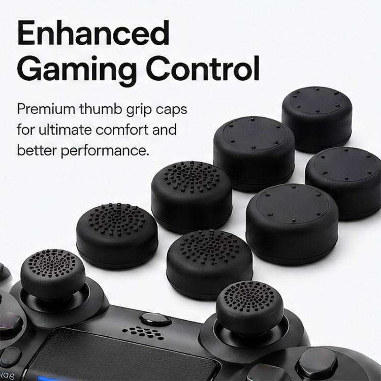 XDcase 8pcs Silicone Anti-Slip Joystick Cap Stackable Cover for PS5 / Switch Pro / Xbox 360 Gamepad