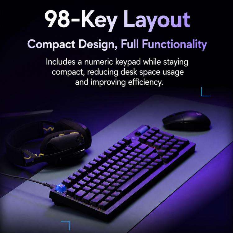 Logitech G316 8K Custom Mechanical Gaming Keyboard Esports Edition with Linear Switches, Linear S...