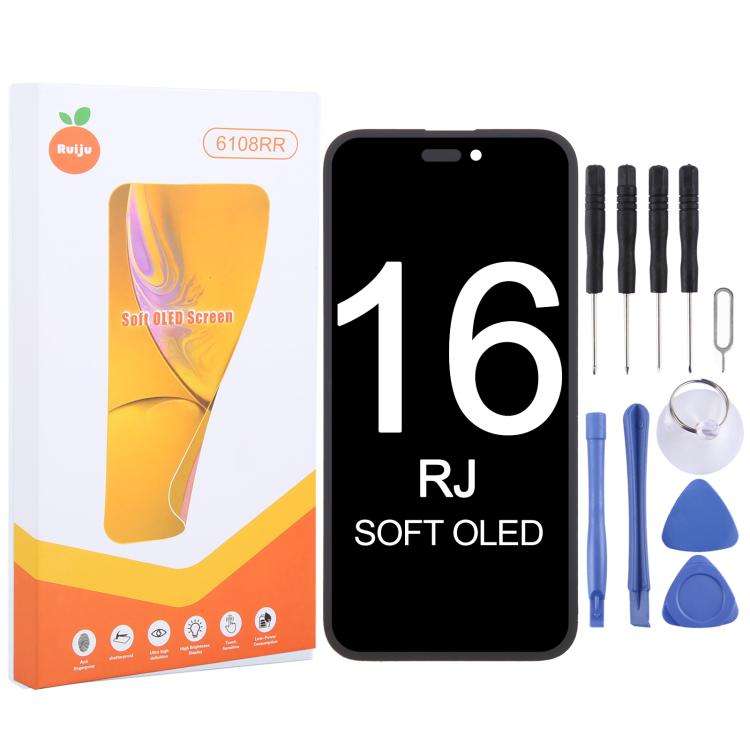 RJ Soft OLED Screen, For iPhone 17 Pro Max, For iPhone 17 Pro, For iPhone 17, For iPhone 16 Pro M...