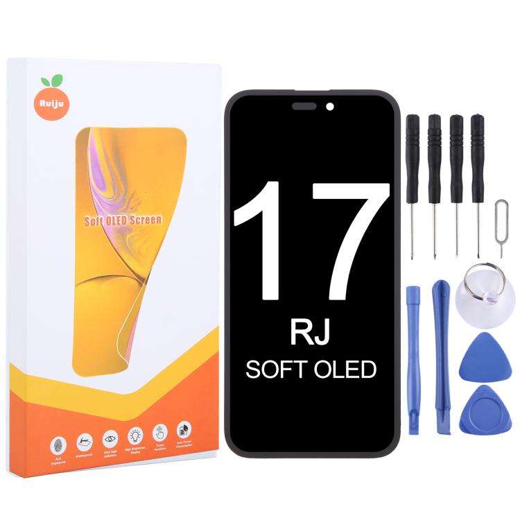 RJ Soft OLED Screen, For iPhone 17 Pro Max, For iPhone 17 Pro, For iPhone 17, For iPhone 16 Pro M...
