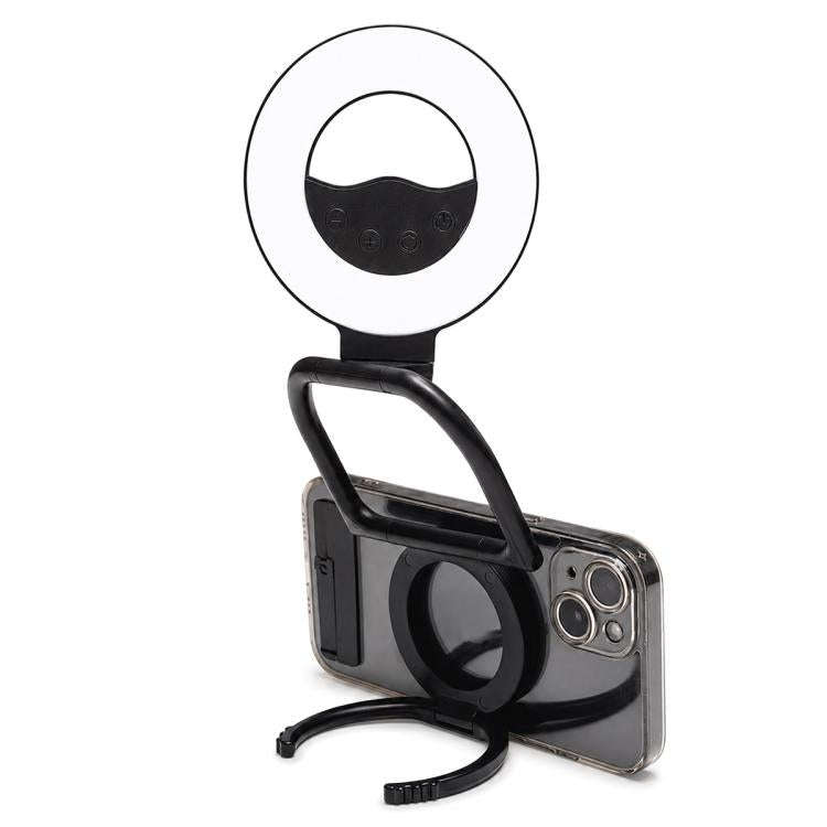 Multifunctional Portable Foldable Magnetic Fill Light Phone Holder