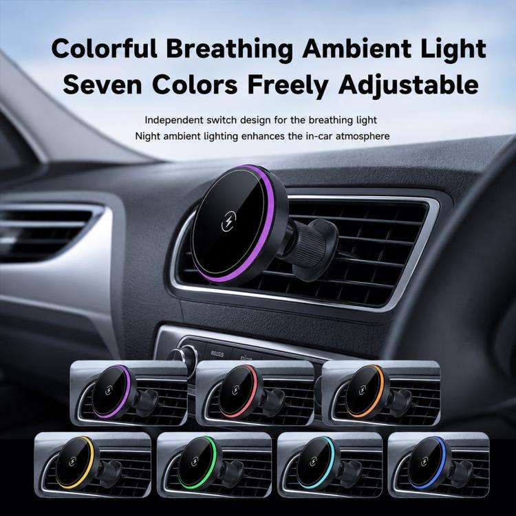 T1 15W Magnetic Wireless Charging Car Air Vent Phone Holder