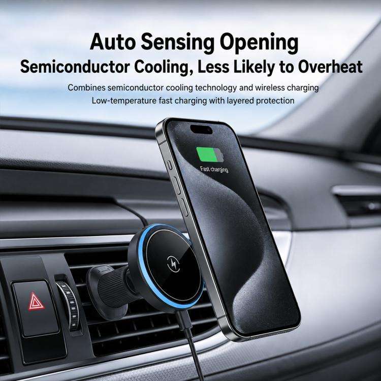 T1 15W Magnetic Wireless Charging Car Air Vent Phone Holder