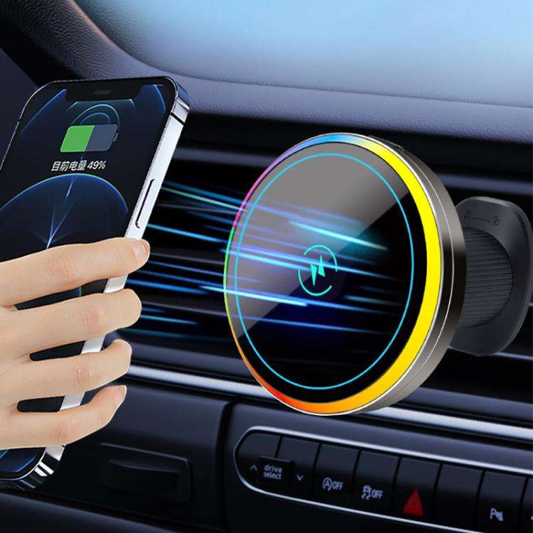 T1S Magnetic Cooling Wireless Fast Charger Car Air Outlet Holder