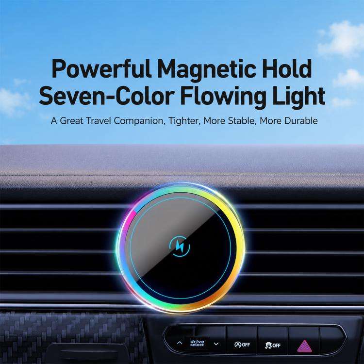 T1S Magnetic Cooling Wireless Fast Charger Car Air Outlet Holder