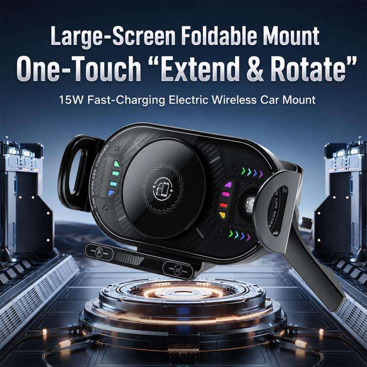 A3 15W Car Electric Wireless Fast Charging Rotating Bracket, A3 Bracket + Air Vent Base, A3 Brack...