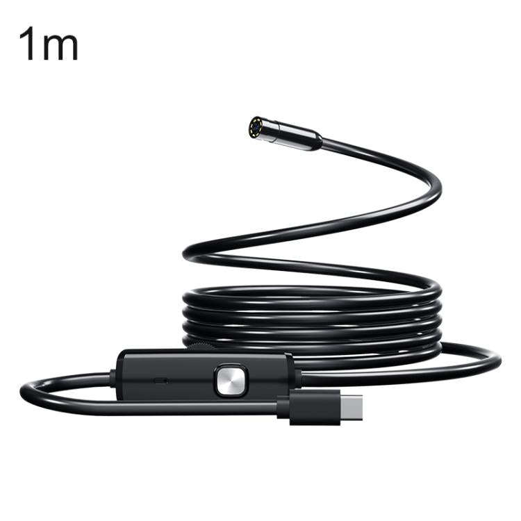 AN112T Type-C IP67 8LEDs 8mm Industry Digital Endoscope, 1m Flexible Cable, 2m Flexible Cable, 3....