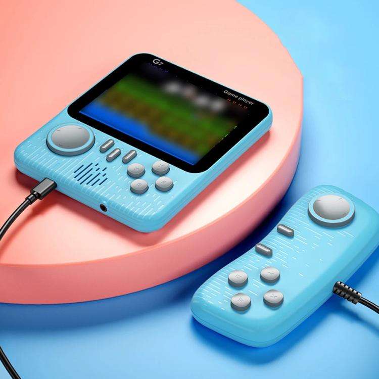 G7 3.5 inch Screen Portable Retro Nostalgic Games Console Built-in 666 Games, Single, Double