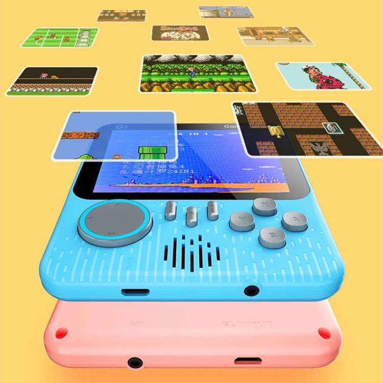 G7 3.5 inch Screen Portable Retro Nostalgic Games Console Built-in 666 Games, Single, Double