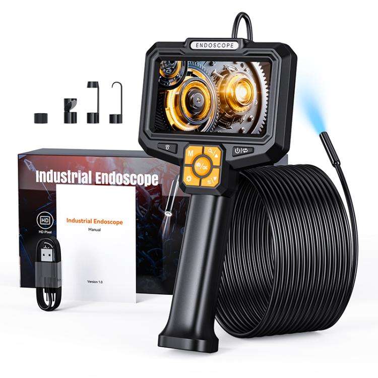 S11 5 inch IPS HD Screen 8mm Industry Digital Endoscope, 1m Hard Cable Single-lens, 5m Hard Cable...