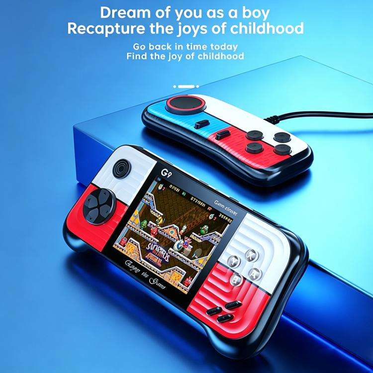 G9 3.0 inch Screen Portable Retro Handheld Video Game Console Built-in 600 Games, Single, Double,...