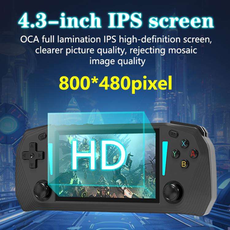 G33 4.3-inch IPS OLED Handheld Game Console Supports Two-Player Battles, 64G