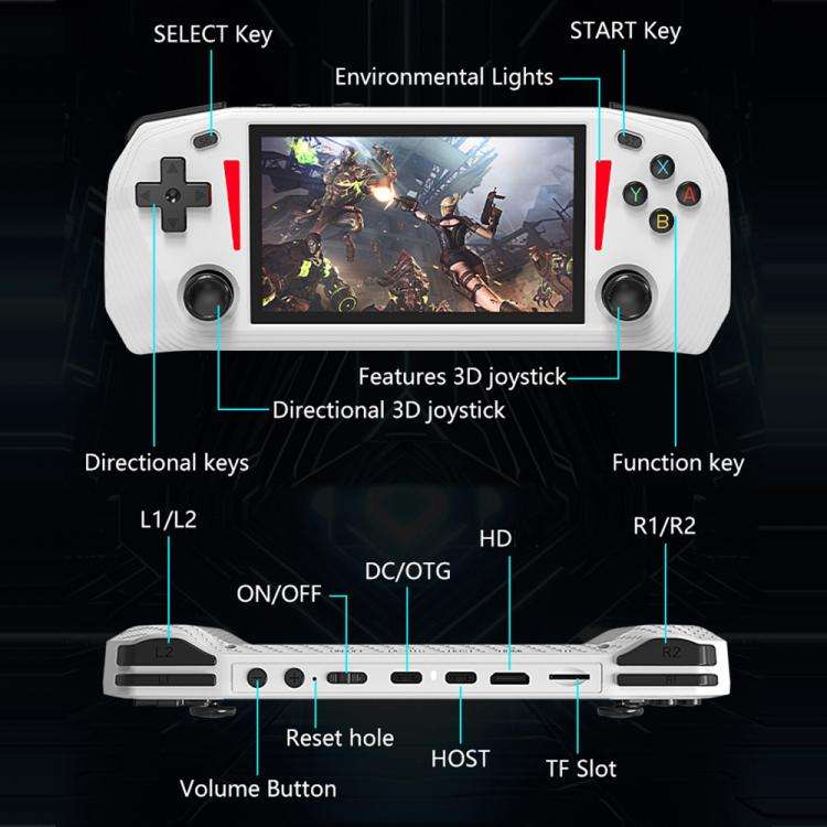 G33 4.3-inch IPS OLED Handheld Game Console Supports Two-Player Battles, 64G