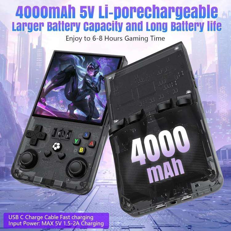 R36 MAX 4-inch IPS HD Handheld Retro Game Console Built-in 18,000+ Games, 64G