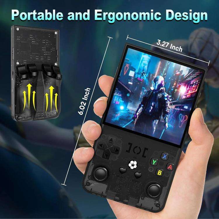 R36 MAX 4-inch IPS HD Handheld Retro Game Console Built-in 18,000+ Games, 64G