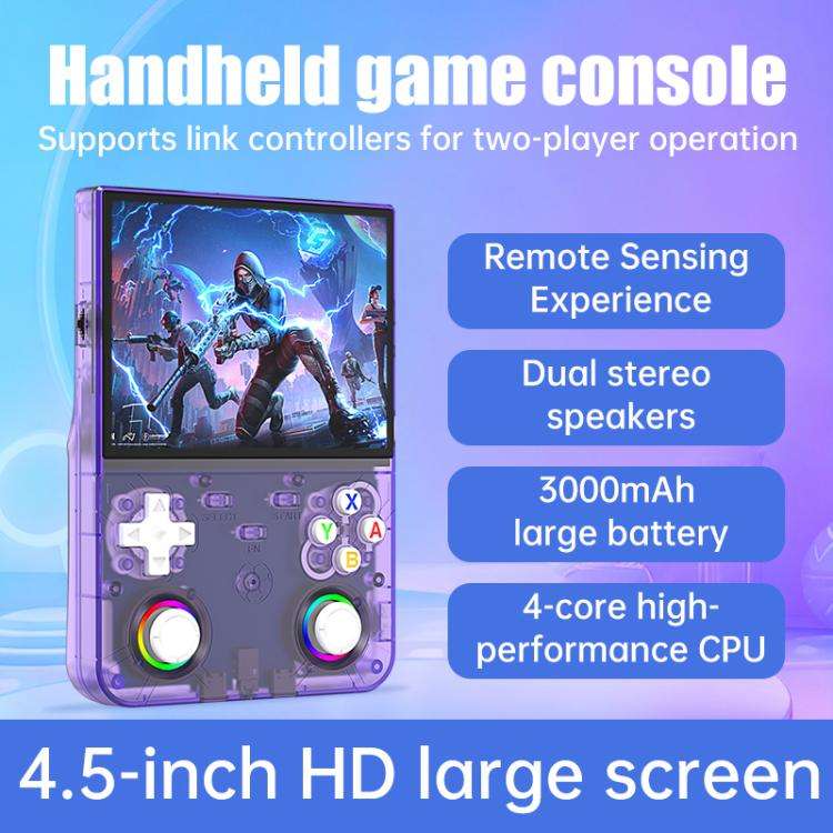 R36 Ultra X 4.5-inch IPS HD Handheld Retro Game Console Built-in 18,000+ Games, 32G