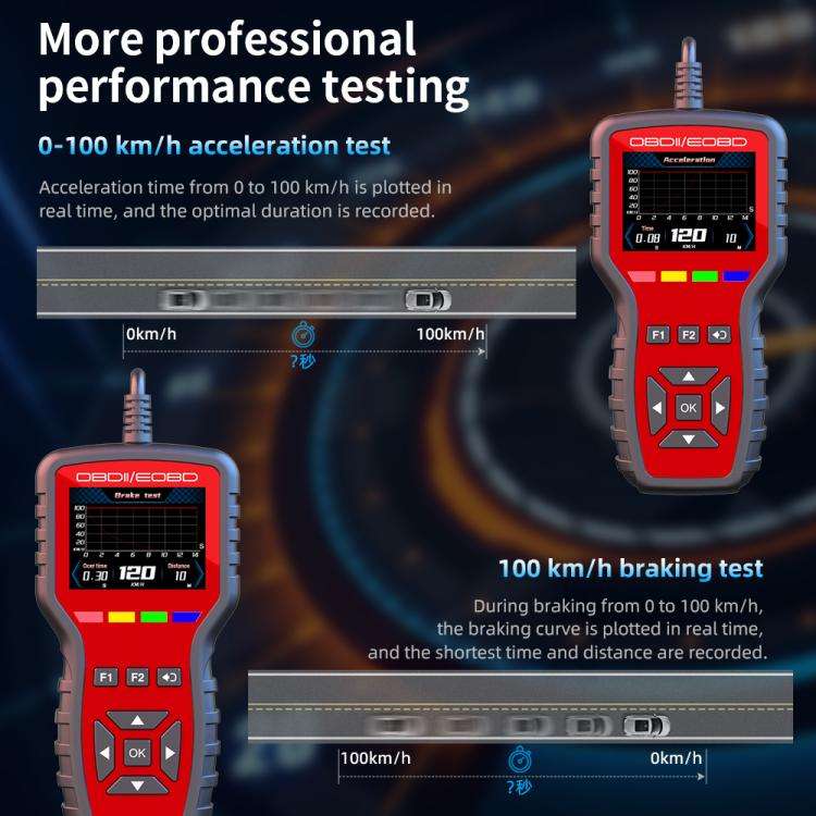 K2 Car OBDII Diagnostic Tool Smart Engine Fault Detector HUD, K2