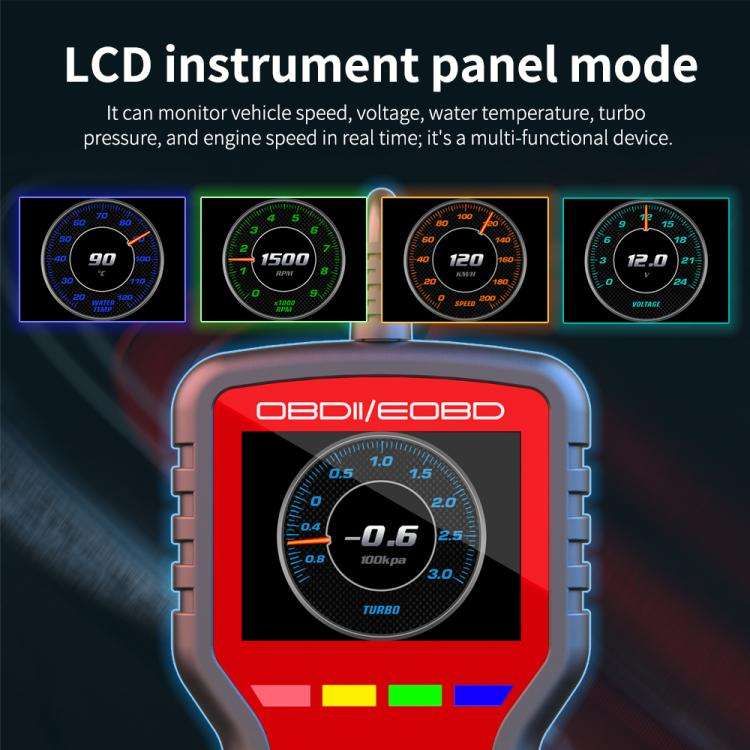 K2 Car OBDII Diagnostic Tool Smart Engine Fault Detector HUD, K2