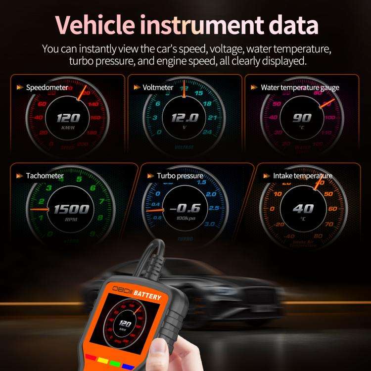 K2 Pro 2 in 1 Car OBDII Diagnostic Tool Battery Tester, K2 Pro