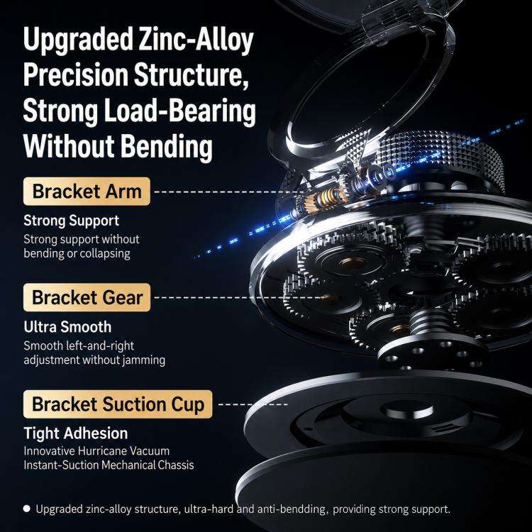 P7 360-Degree Rotating Ring Carbon Fiber Texture Alloy Magnetic Phone Holder