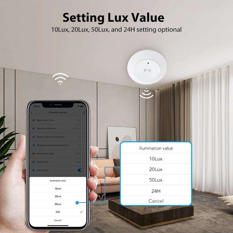 NEO NAS-PS10W WiFi Human Presence Sensor Pro Ceiling Mounting