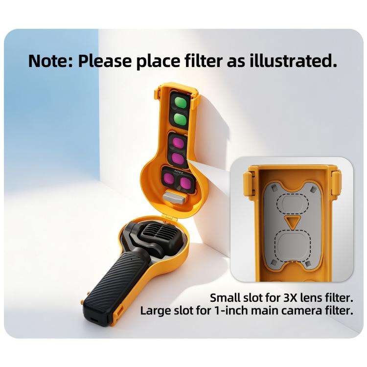 For DJI Osmo Pocket 4P Sunnylife Bulb-Shaped Gimbal Camera Protective Cover Storage Box with Lany...