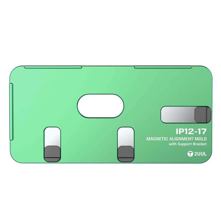 2UUL SH01 Screen Laminating Magnetic Alignment Mold with Support Bracket for iPhone 12-17 Pro Max