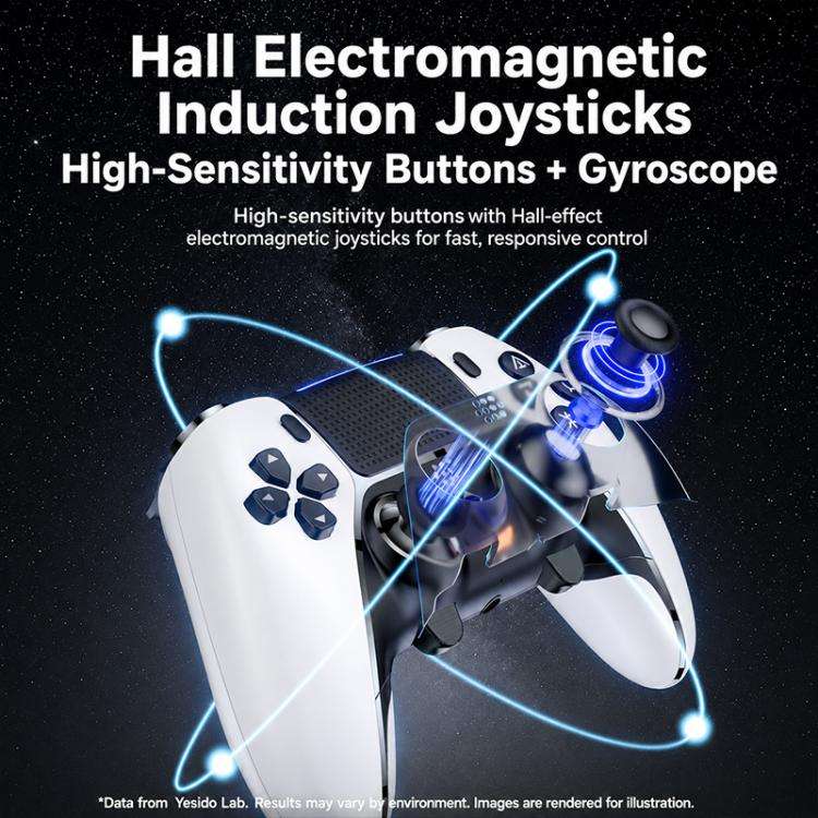 Yesido KB48 P5 Wireless Game Controller, For PS5 / PS4 / PC