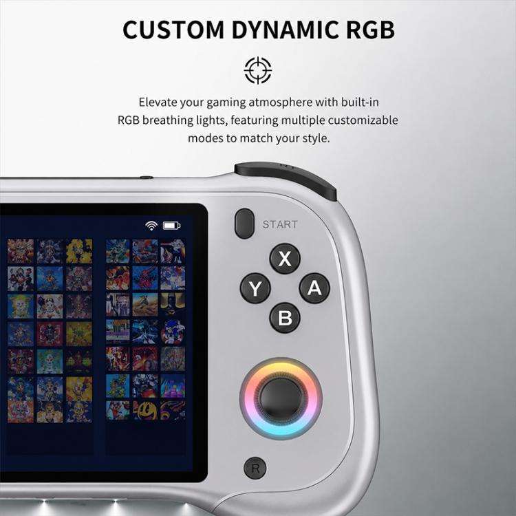 H55 Pro 5.5-inch IPS Screen Handheld Game Console Supports 40+ Emulators, 64G, 128G