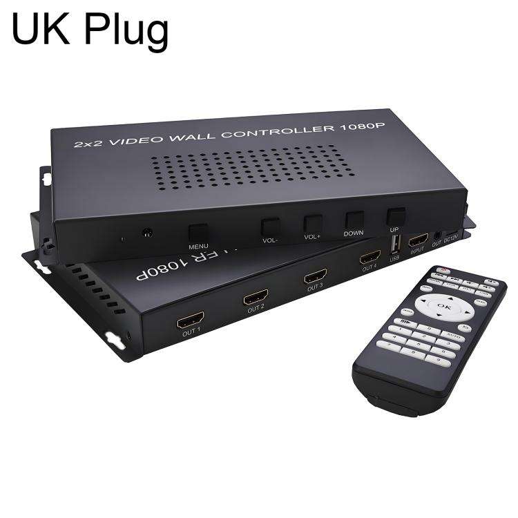 NK-BT44 HDMI 2x2 High-Definition Video Adapter with USB Interface, US Plug, EU Plug, UK Plug, AU ...