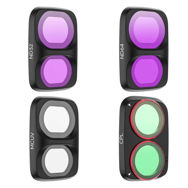 For DJI Osmo Pocket 4P Sunnylife Camera Lens Filter, MCUV, CPL, ND8, ND16, ND32, ND64, ND8/PL, ND...
