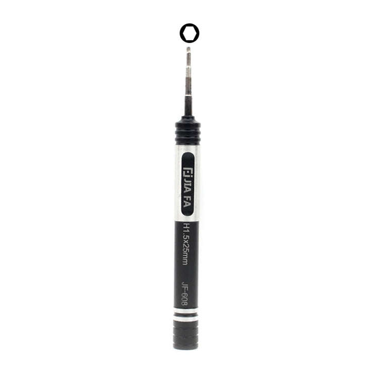 JF-608-H1.5 Metal Mobile Phone Repair Tool Hexagon Head Screwdriver, H1.5 Torx