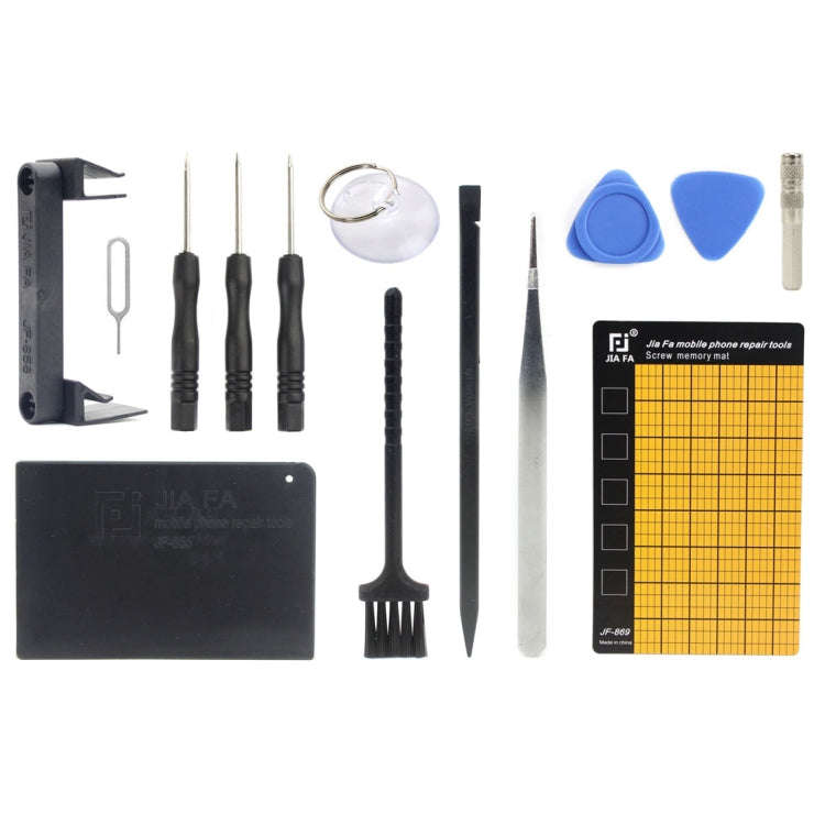 JF-8147 14 in 1 Metal + Plastic iPhone Dedicated Disassemble Repair Tool Kit, JF-8147