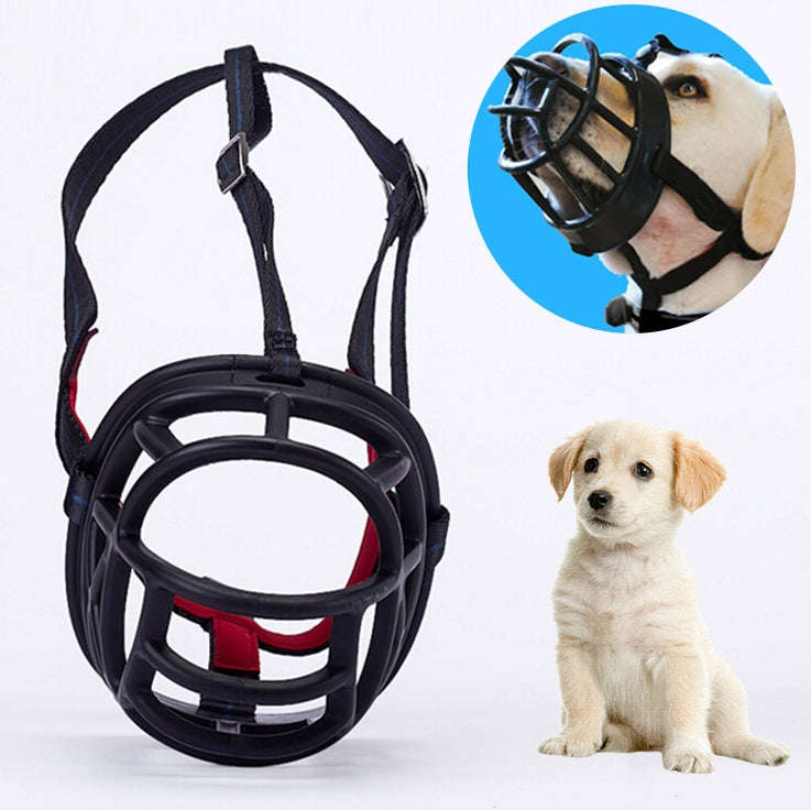 Dog Muzzle Prevent Biting Chewing and Barking Allows Drinking and Panting, Size: 6.8*6.3*7.8cm, S...