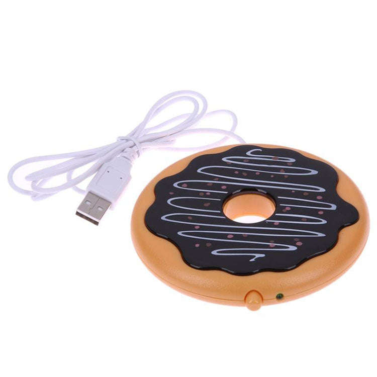 Donut Design USB Power Cable Desktop Mug Cup Warmer Tea Coffee Drinks Heating Mat Pad, Donut