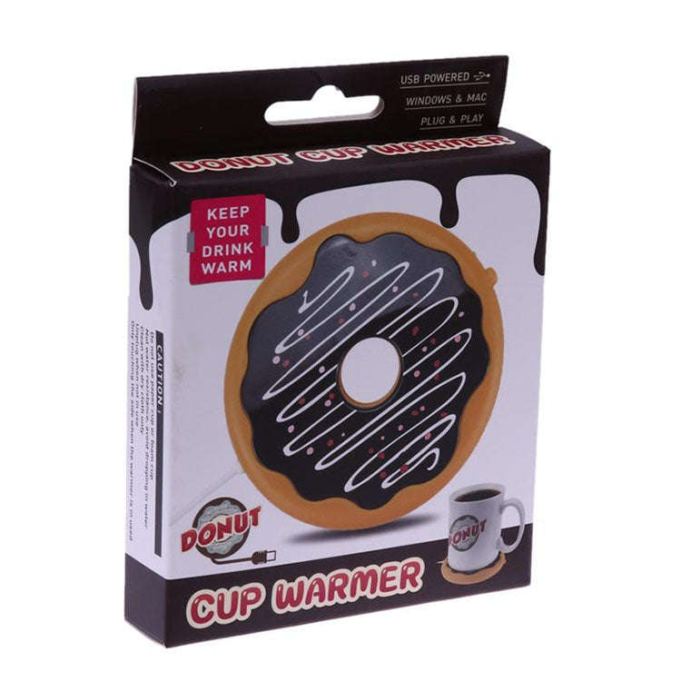 Donut Design USB Power Cable Desktop Mug Cup Warmer Tea Coffee Drinks Heating Mat Pad, Donut