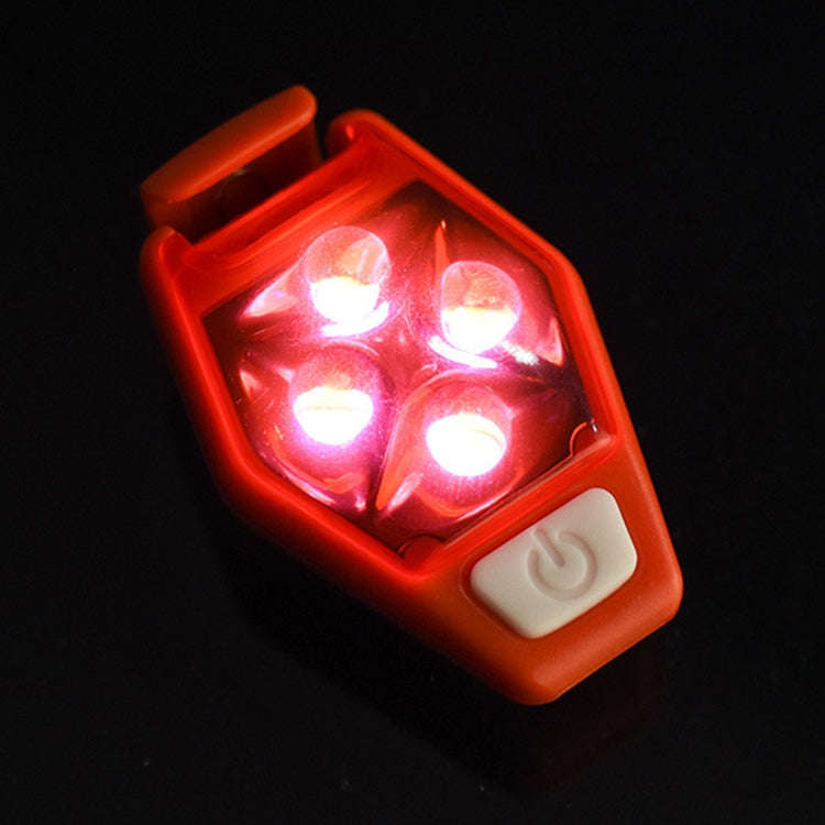 Multifunctional Outdoor Bicycling Running Warning Light Bicycle Taillight LED Back Clip Light, LE...