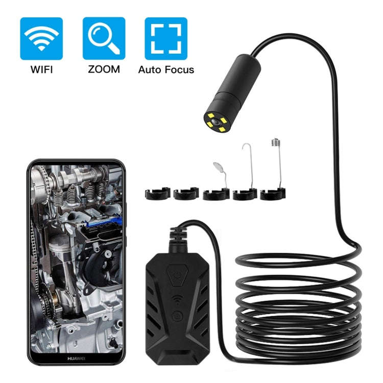 F230 IP68 Waterproof Autofocus WIFI Endoscope Inspection Camera, Length: 10m, Lens Diameter: 14mm...