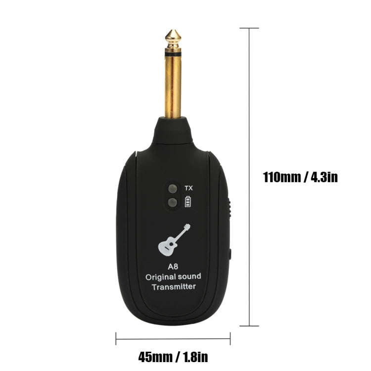 Guitar Wireless Transmitter Receiver A8 Electric Guitar Wireless Connection System Pickups, Guita...