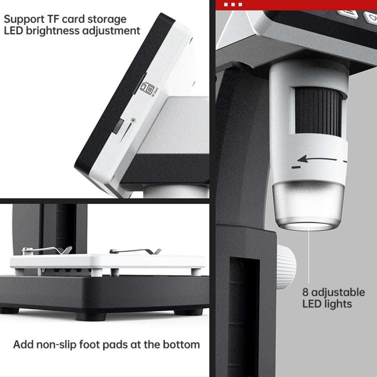inskam306 1080P 4.3 inch Display Screen HDMI Port HD Digital Microscope, inskam306