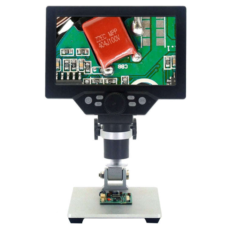 G1200 7 inch LCD Screen 1200X Portable Electronic Digital Desktop Stand Microscope, AU Plug, Lith...