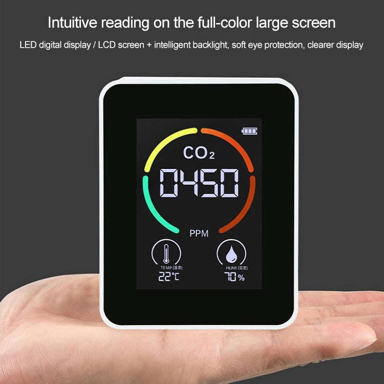 XY-T01 3 in 1 Temperature Humidity and CO2 Display Air Quality Detector, Infrared Sensor, 3 in 1 ...