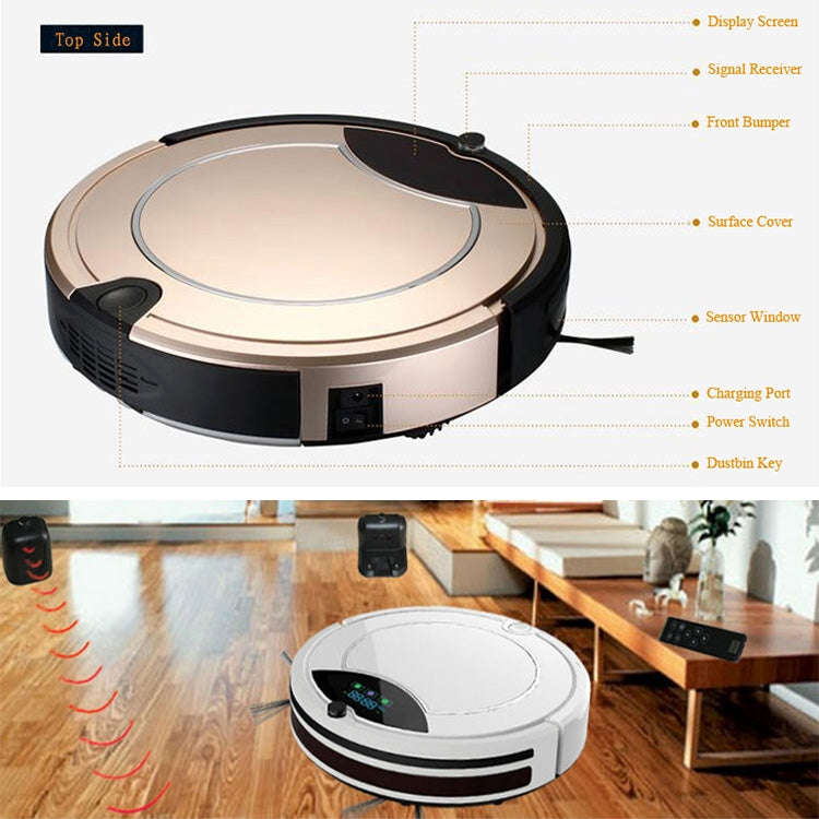 TOCOOL TC-450 Smart Vacuum Cleaner Touch Display Household Sweeping Cleaning Robot with Remote Co...