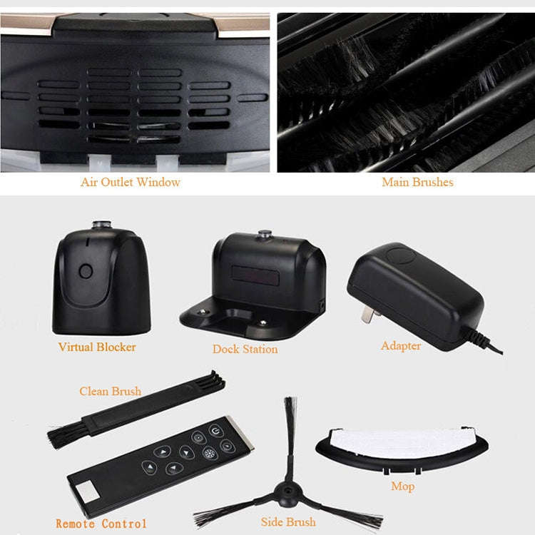 TOCOOL TC-450 Smart Vacuum Cleaner Touch Display Household Sweeping Cleaning Robot with Remote Co...