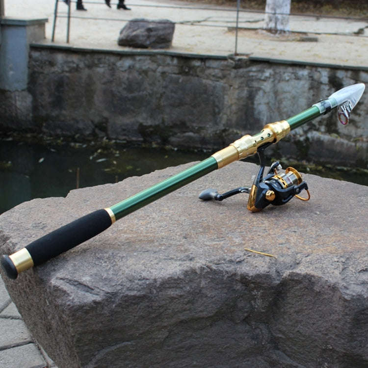 2.1m Carbon Pole  Travel Portable Fishing Pole,Random Color Delivery, 2.1m